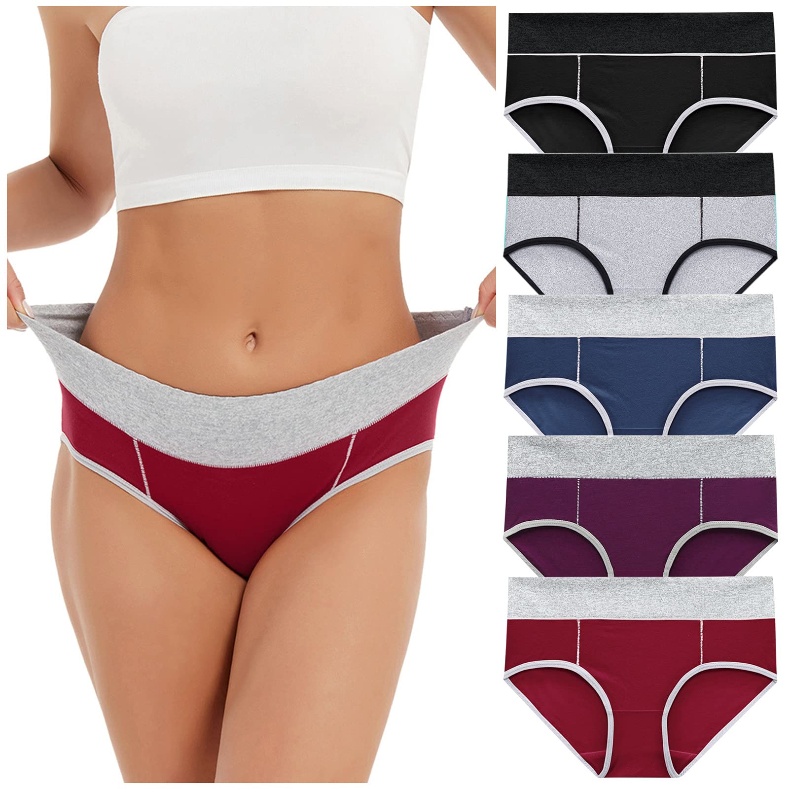 Soft & Breathable Women's Cotton Underwear Full Briefs Multipack - Comfortable Ladies Panties for Everyday Wear, Workout & Sleep
