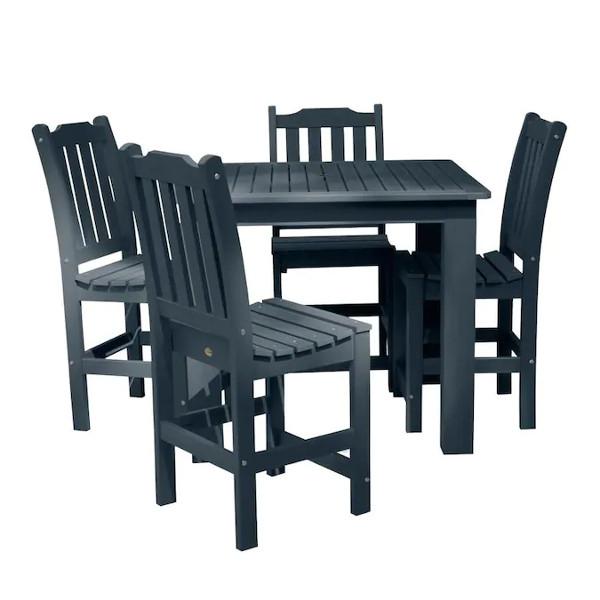 Lehigh 5-Piece Square Counter Height Outdoor Dining Set 42 x 42 - Perfect for Patio, Deck, Garden & Backyard Entertaining