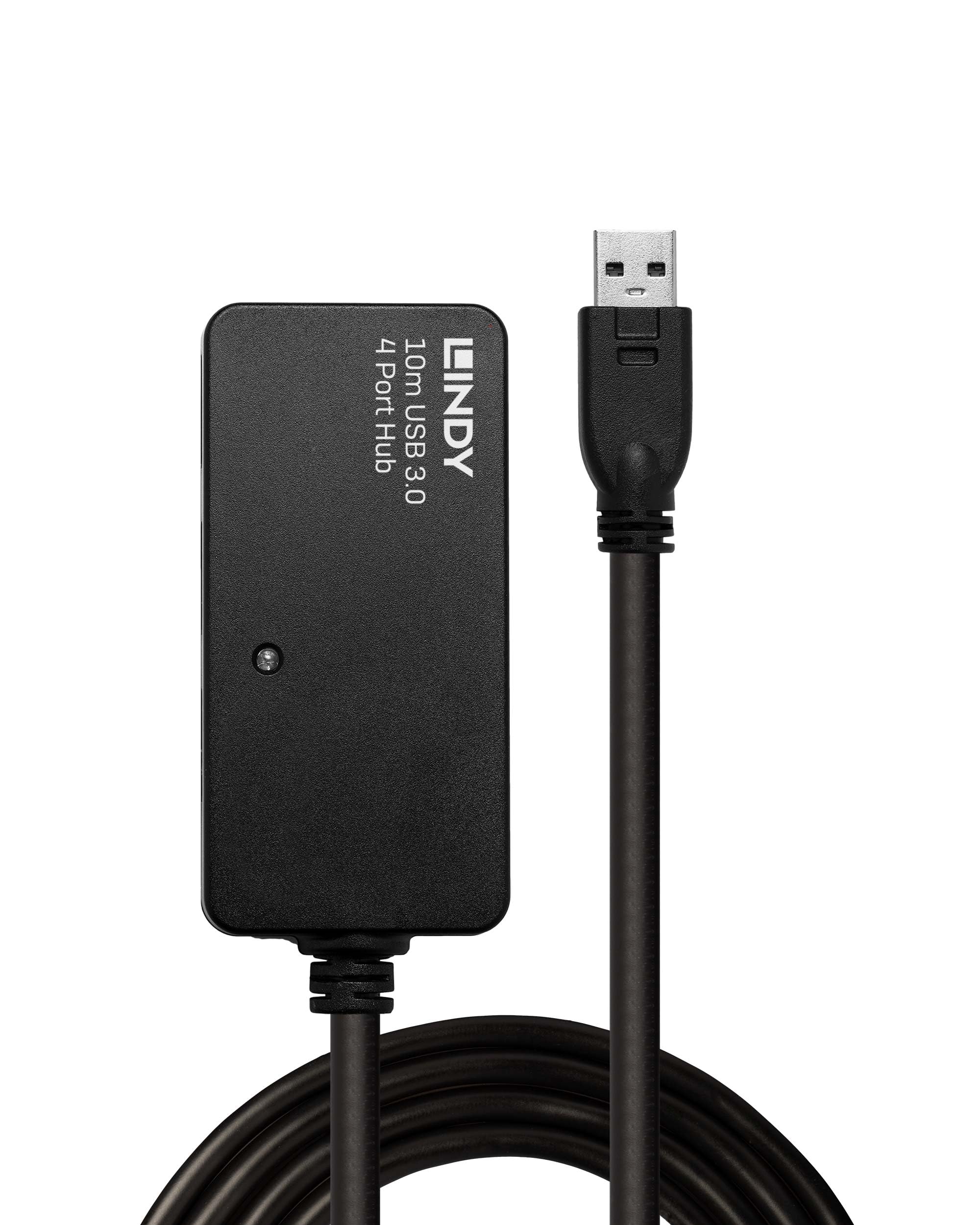 10m USB 3.0 Active Extension Hub with 4 Ports - 5Gbps High-Speed Data Transfer - Compatible with PC, Laptop, Mac - Perfect for Home Office, Gaming Setup & Conference Room Connectivity