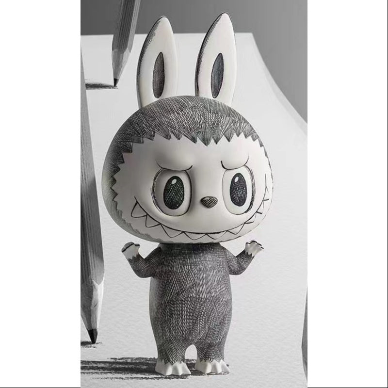 Labubu The Monsters MEGA Labubu 400% Sketch 2024 Limited Edition Collectible Art Toy - Perfect for Display, Anime Fans & Pop Culture Collectors