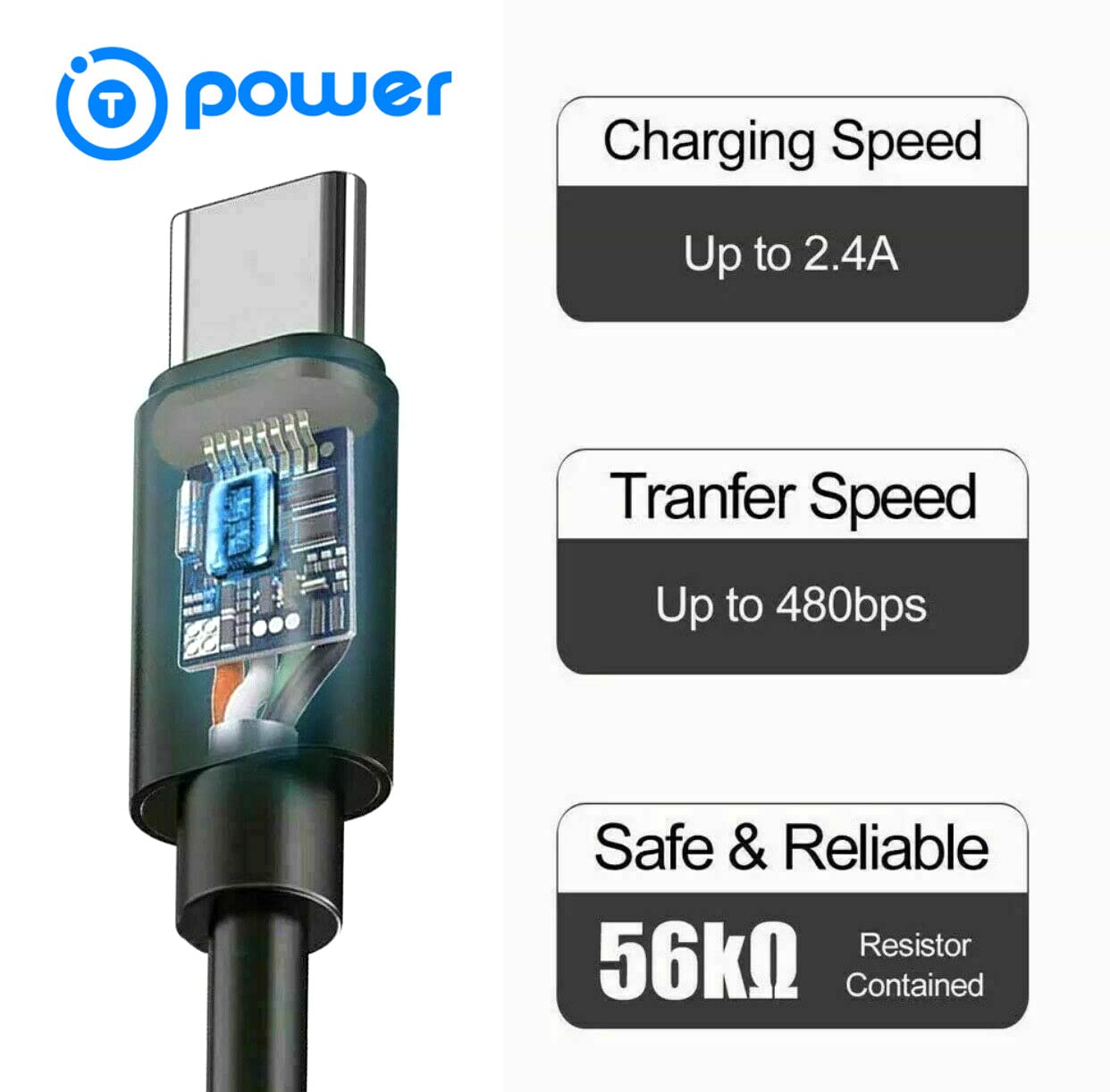 T POWER Replacement Charging Cord for Magictec Mansttlin iRuntek Fabric Shaver - USB Power Supply Cable for Rechargeable Lint Remover, Fuzz Trimmer & Pill Shaver - Home, Car, Travel Use (Compatible with Multiple Brands)