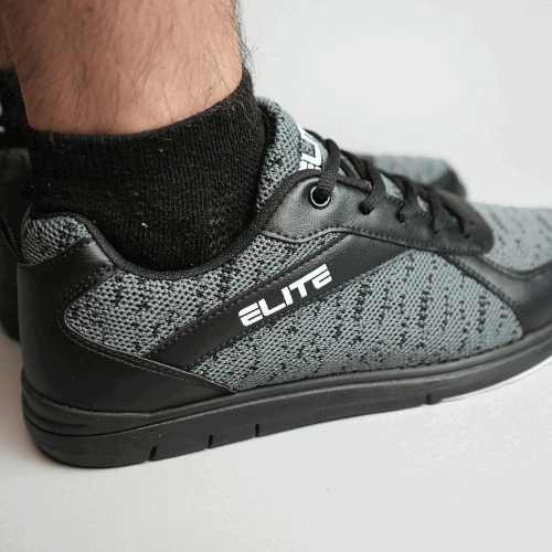 ELITE Men's Pinnacle Athletic Lace Up Bowling Shoes - Lightweight & Comfortable for Competitive Play & League Nights