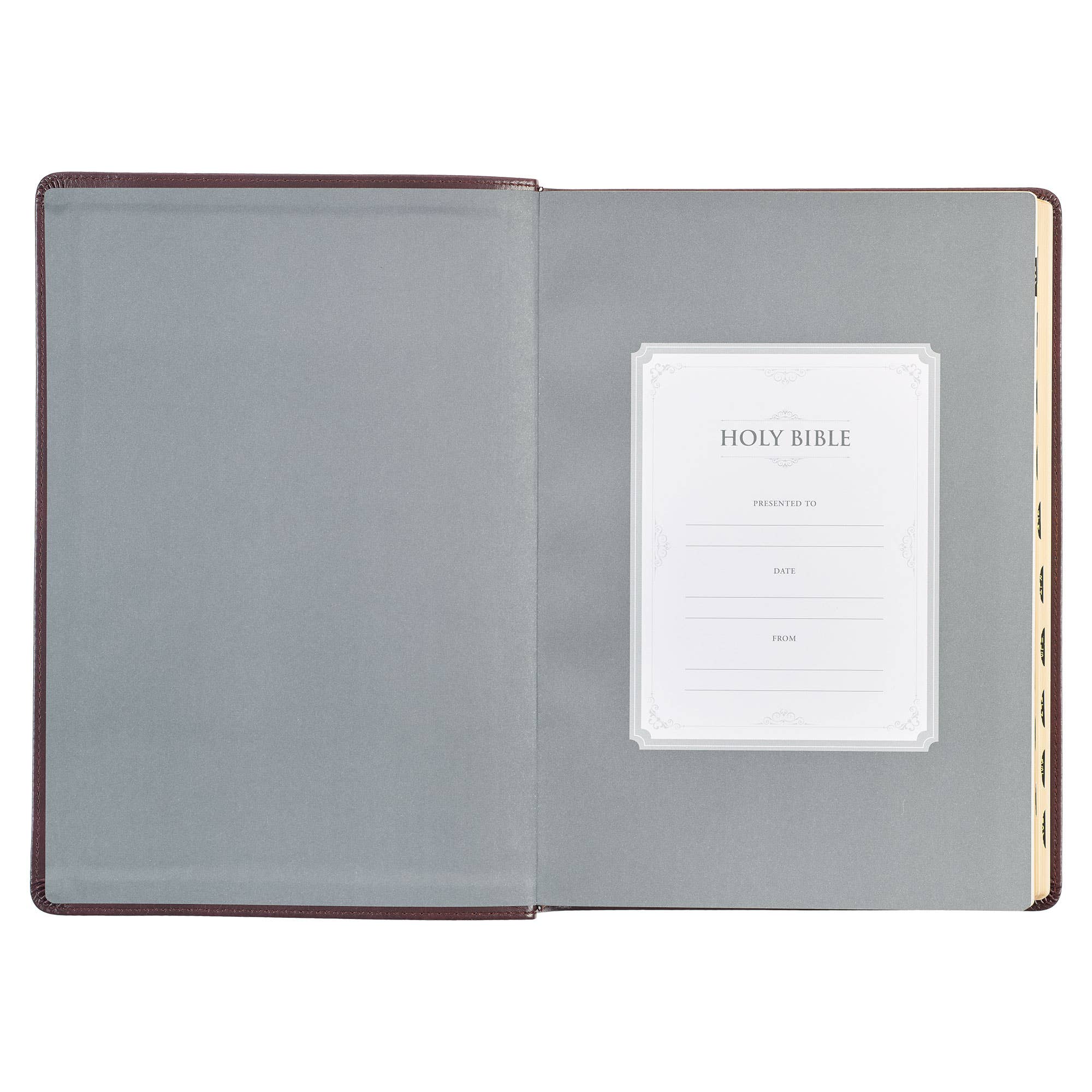Burgundy Faux Leather Giant Print KJV Bible - Large Easy-to-Read Scripture for Home Worship, Bible Study & Church Services
