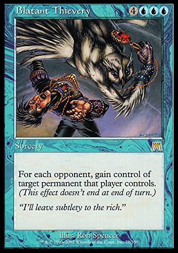 MTG Magic: The Gathering - Blatant Thievery (71) Onslaught ONS Card | Rare MTG Card for Commander, Modern & Legacy Decks | Perfect for Theft-Themed Strategies & Competitive Play