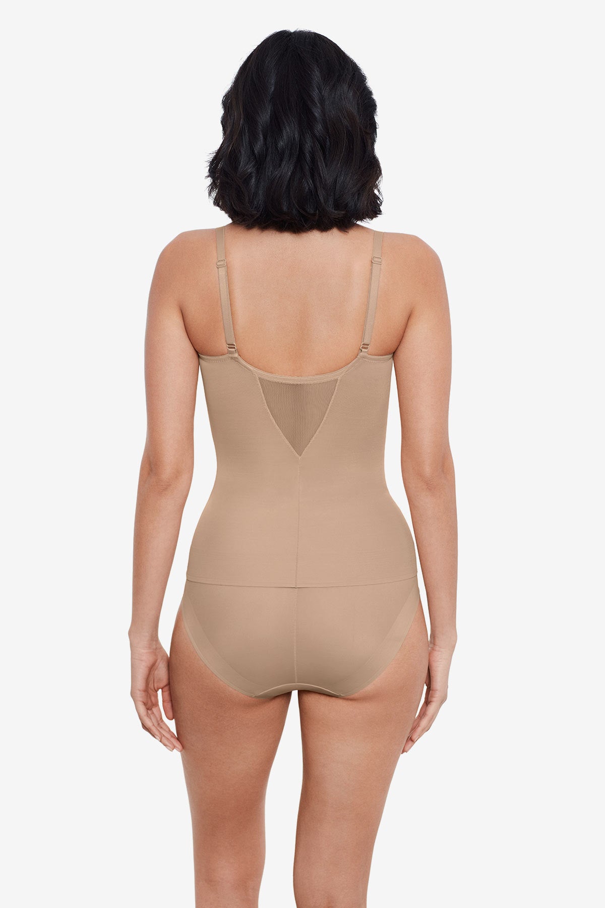 Sexy Sheer Shaping Cami Top for Women - Slimming Stretchy Camisole with Built-in Bra - Perfect for Layering, Date Nights & Everyday Wear