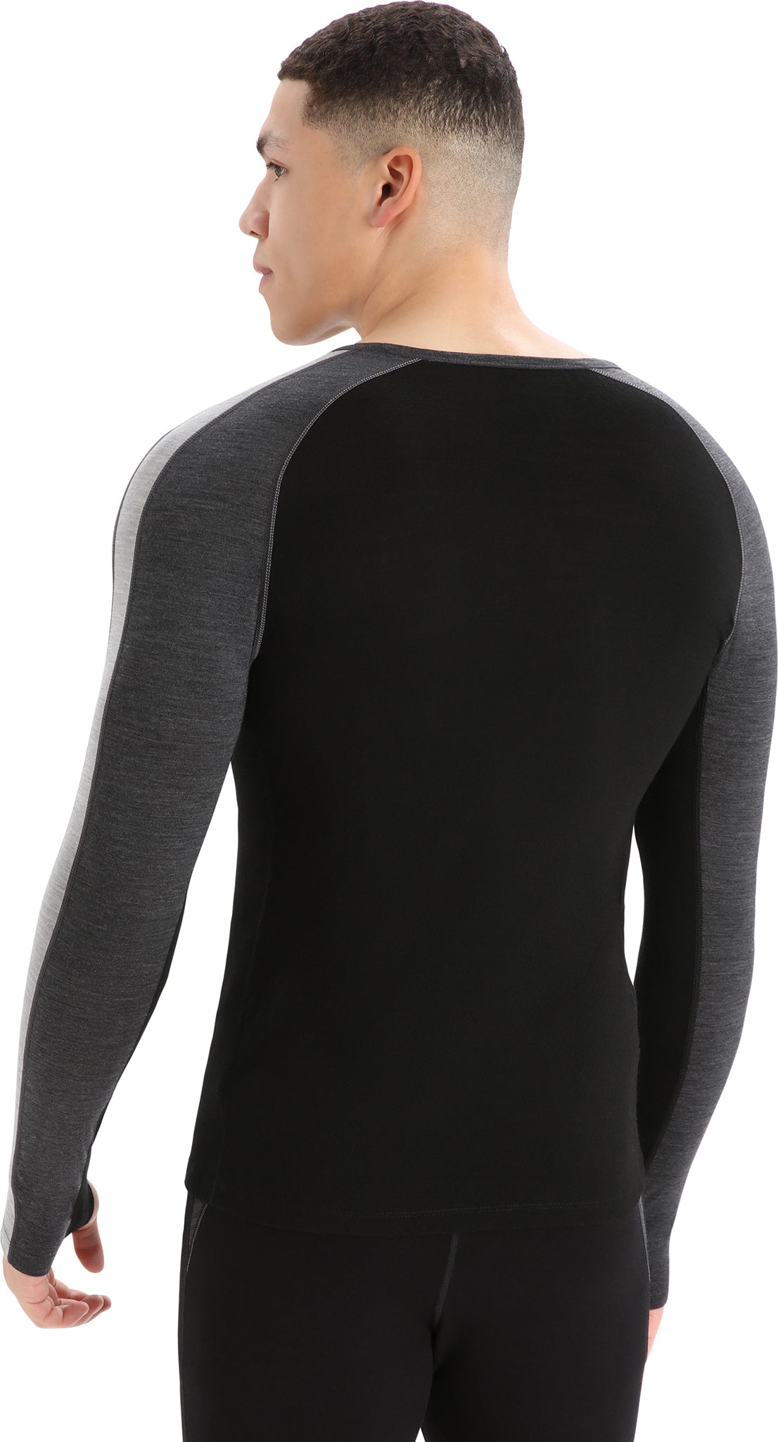 200 ZoneKnit Long Sleeve Crewneck Base Layer Top for Men - Moisture Wicking Thermal Shirt for Cold Weather, Hiking & Outdoor Activities