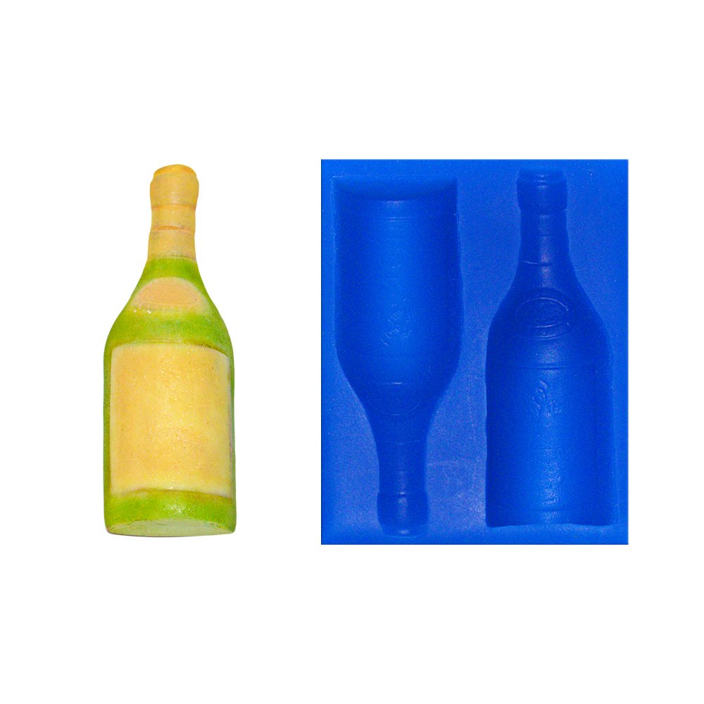 Mini Wine Bottle Silicone Mold for DIY Crafts - Perfect for Resin Casting, Chocolate Making, and Candle Making (FD161)