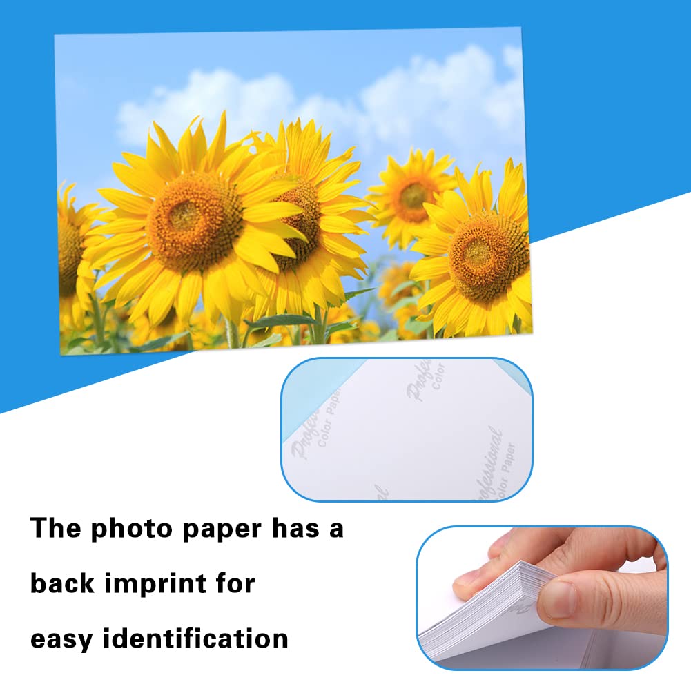 Premium 120 Sheets 4x6 Inch Glossy Photo Paper for Inkjet Printers - 180 GSM High-Quality Printing Paper for Photos, Flyers, Calendars & Birthday Banners - Perfect for Home Printing, Photo Albums, and Party Decorations