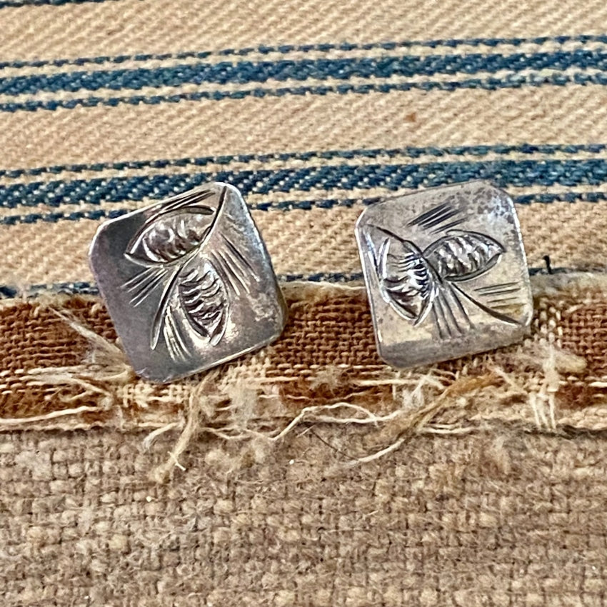 Stuart Nye Sterling Silver Pine Cone Stud Earrings for Women - Hypoallergenic Pierced Ear Jewelry - Perfect for Everyday Wear, Gifts & Special Occasions