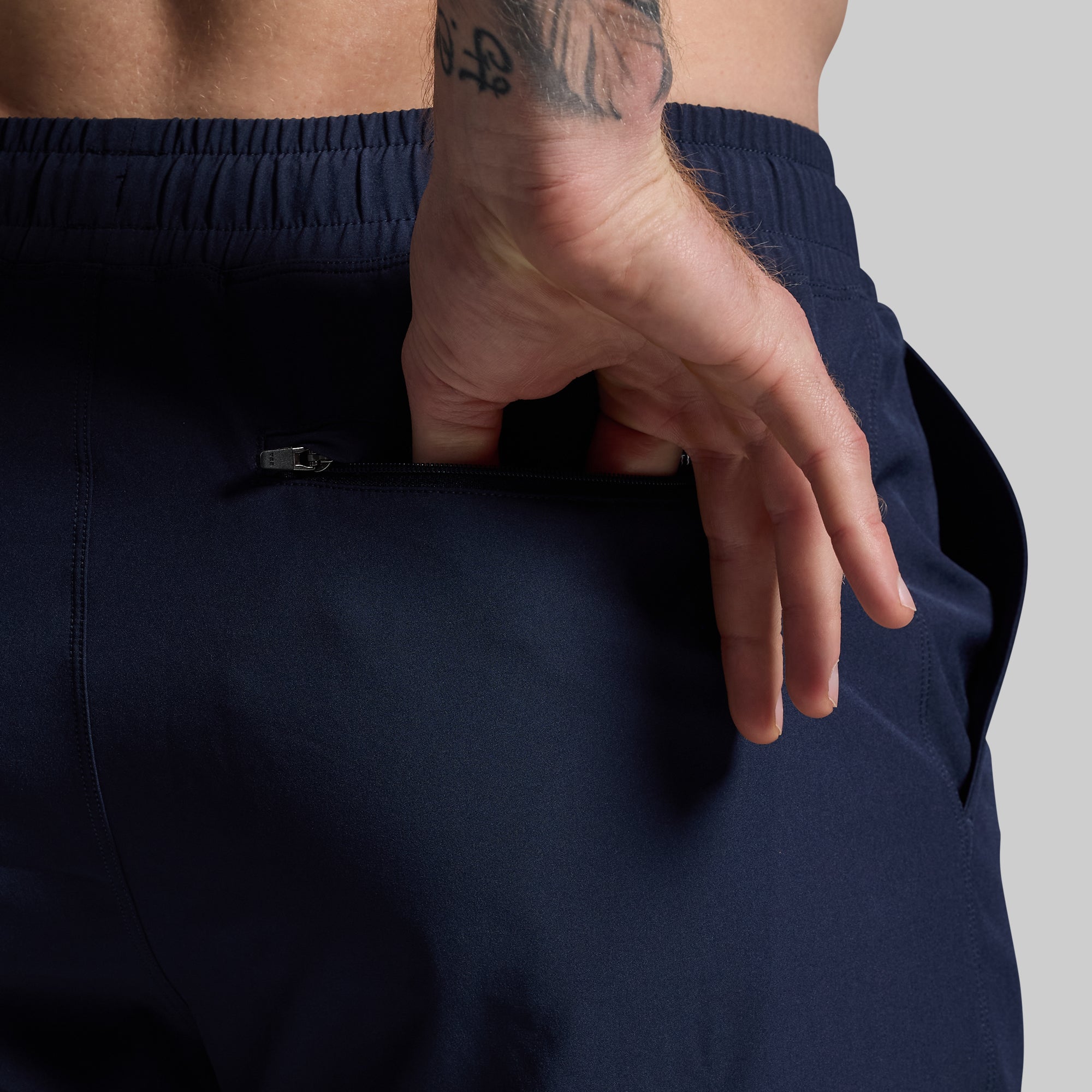 Peak Performance Shorts for Men - BP Navy Blue Athletic Running & Gym Workout Shorts - Lightweight, Breathable & Quick-Dry for Sports, Hiking & Casual Wear