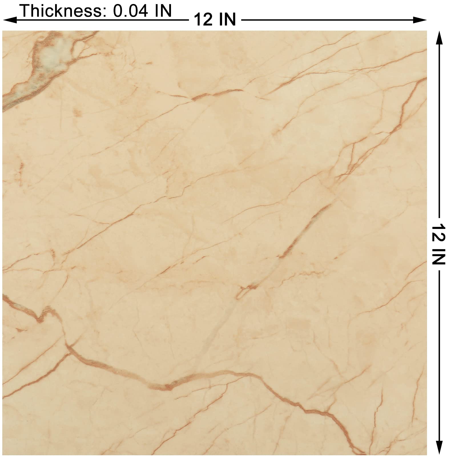 WESTICK Peel and Stick Waterproof Vinyl Floor Tiles - 12