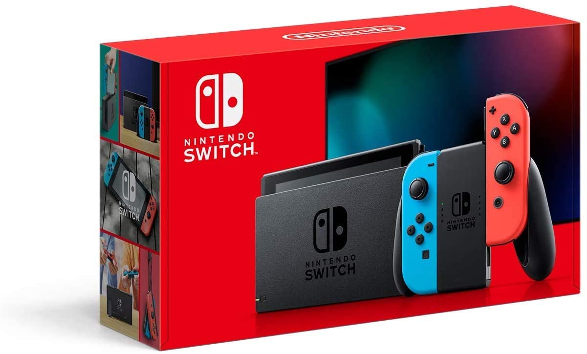 Nintendo Switch OLED Console 32GB with Neon Blue & Red Joy-Con - 6.2