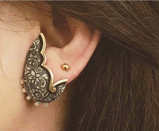 Elegant Silver Engraved Earrings for Women - Handcrafted Personalized Jewelry Gift for Birthday, Anniversary & Special Occasions