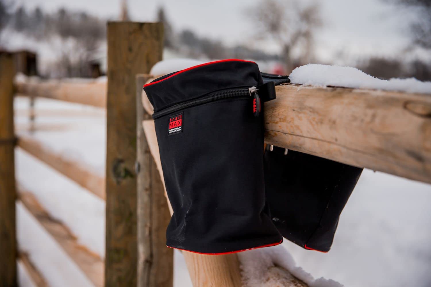 TrailMax Large Horn Saddle Bags for Horses - Durable 600D Polyester Western & Endurance Riding Bags with Double-Stitched Construction | Perfect for Trail Rides, Camping Trips & Long-Distance Horseback Adventures