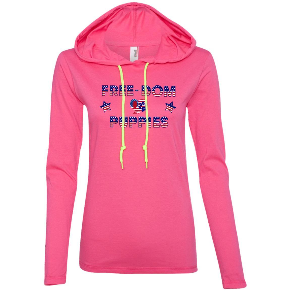 WineyBitches.Co Free Dom Puppies Women's Long Sleeve T-Shirt & Hoodie - Perfect for Casual Wear, Dog Lovers, and Wine Tasting Events