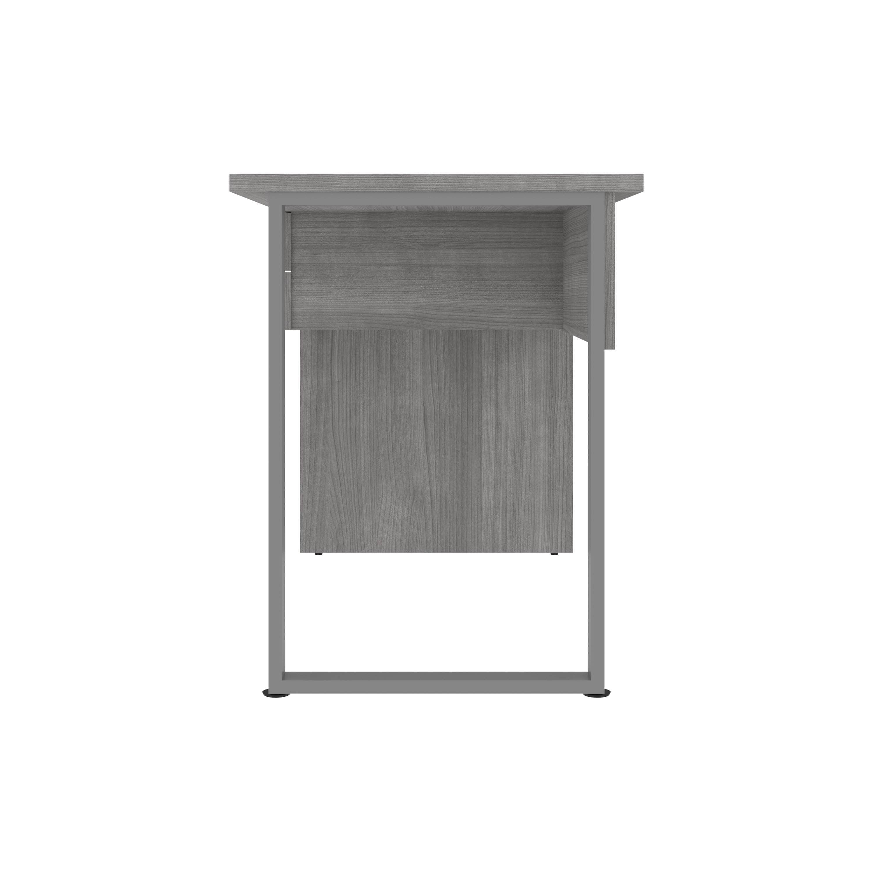 Solay 48W Reversible Small Table Desk with U-Shaped Metal Legs - 2 Color Options | Compact Study Desk for Dorm, Office & Small Spaces