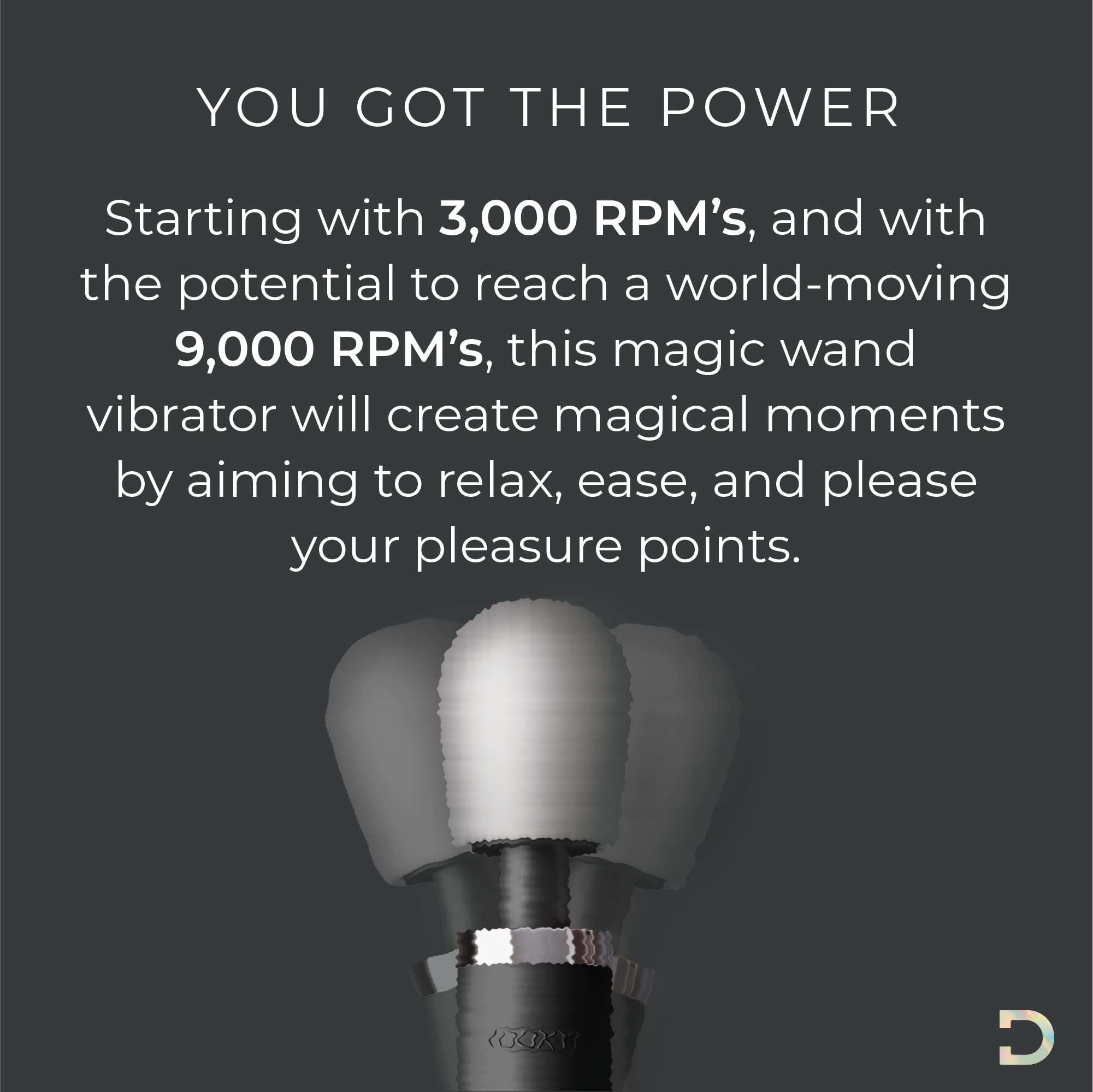 Doxy Original Wand Vibrator for Women - Powerful & Premium Rechargeable Massager - Perfect for Deep Relaxation, Couples Play & Solo Pleasure