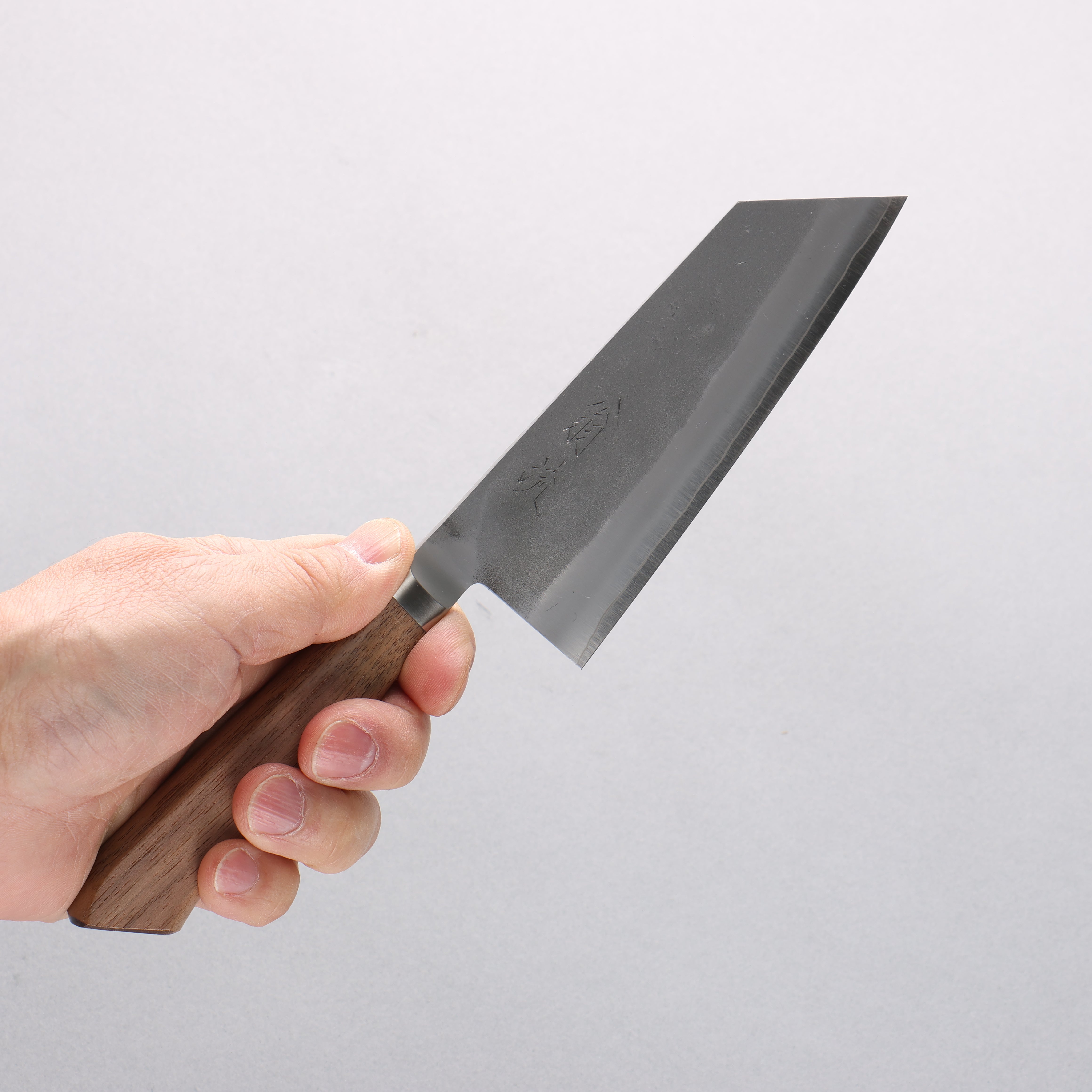 Premium Oul SLD Nashiji Small Bunka Knife 125mm with Walnut Handle - Perfect for Home Chefs, Sushi Making & Precision Vegetable Cutting