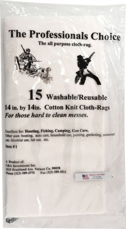 Premium Cotton Knit Cleaning Cloths - 15 Pack Professional Grade Reusable Wipes for Kitchen, Bathroom, and Household Cleaning - Eco-Friendly Absorbent Washable Rags