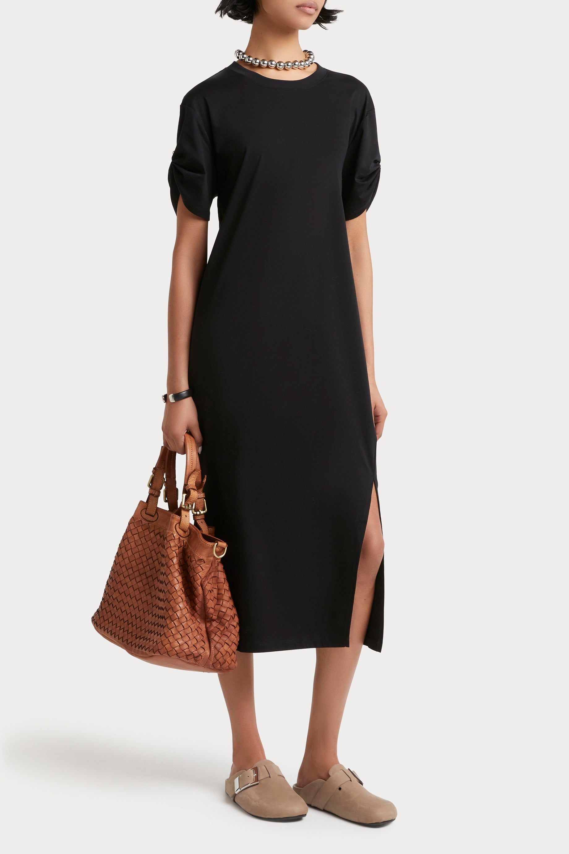 Husk Mia Dress - Elegant Black Women's Dress for Casual, Office & Evening Wear | Perfect for Parties, Dates & Special Occasions