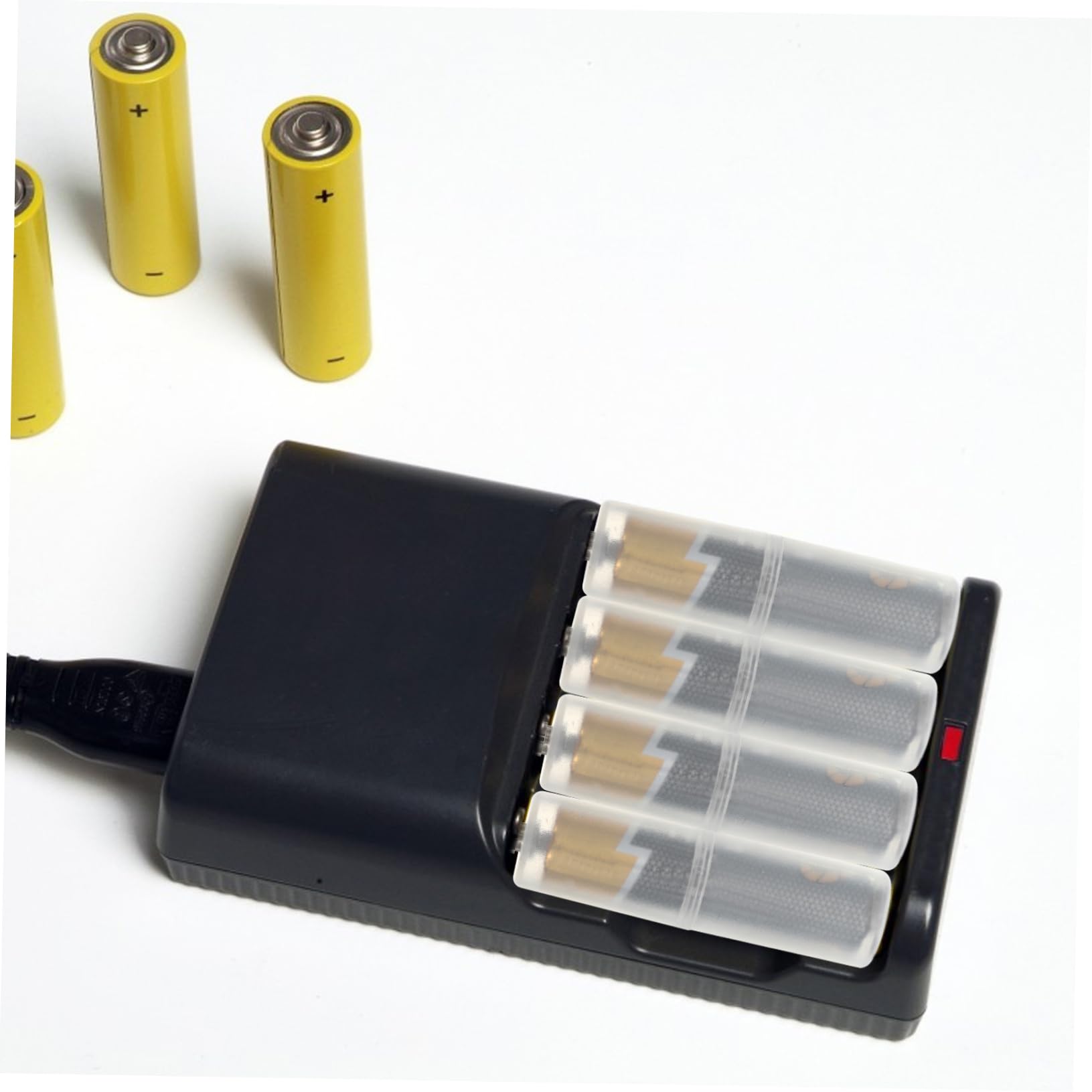 10pcs AAA to AA Battery Adapter Converter Holder - PP Material Battery Accessories for Small Batteries - Portable Power Solution for Toys, Flashlights & Remote Controls