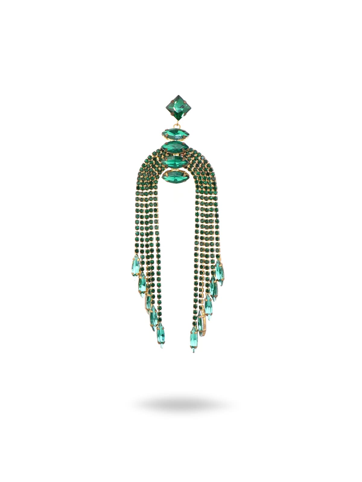Sparkling Rhinestone Crystal Long Tassel Drop Earrings for Women - Elegant Dangling Bridal Jewelry for Wedding, Party & Special Occasions | Perfect Gift for Her