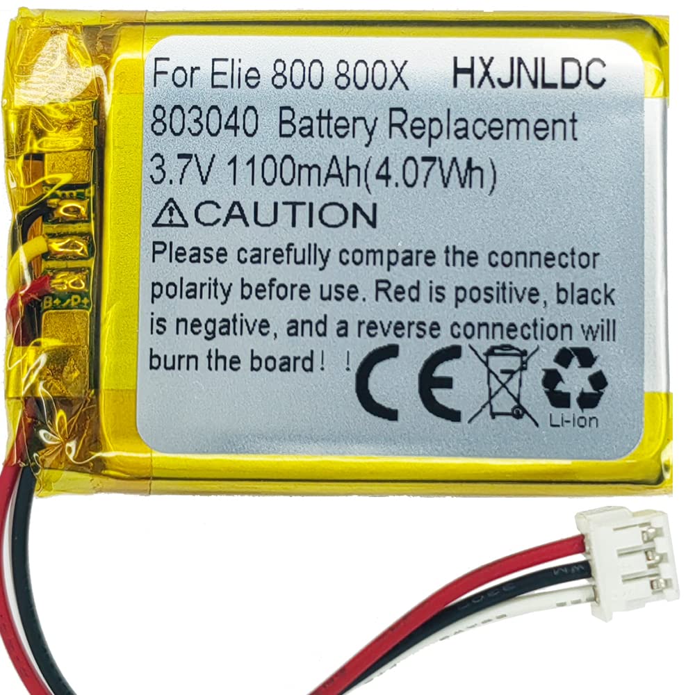 Replacement 3.7V 803040 1100mAh Battery for Turtle Beach Elite 800/800X & Stealth 700 Gen 2 Wireless Gaming Headset - Long-Lasting Power for Extended Gaming Sessions, Perfect for PS4, PS5, Xbox & PC Gaming
