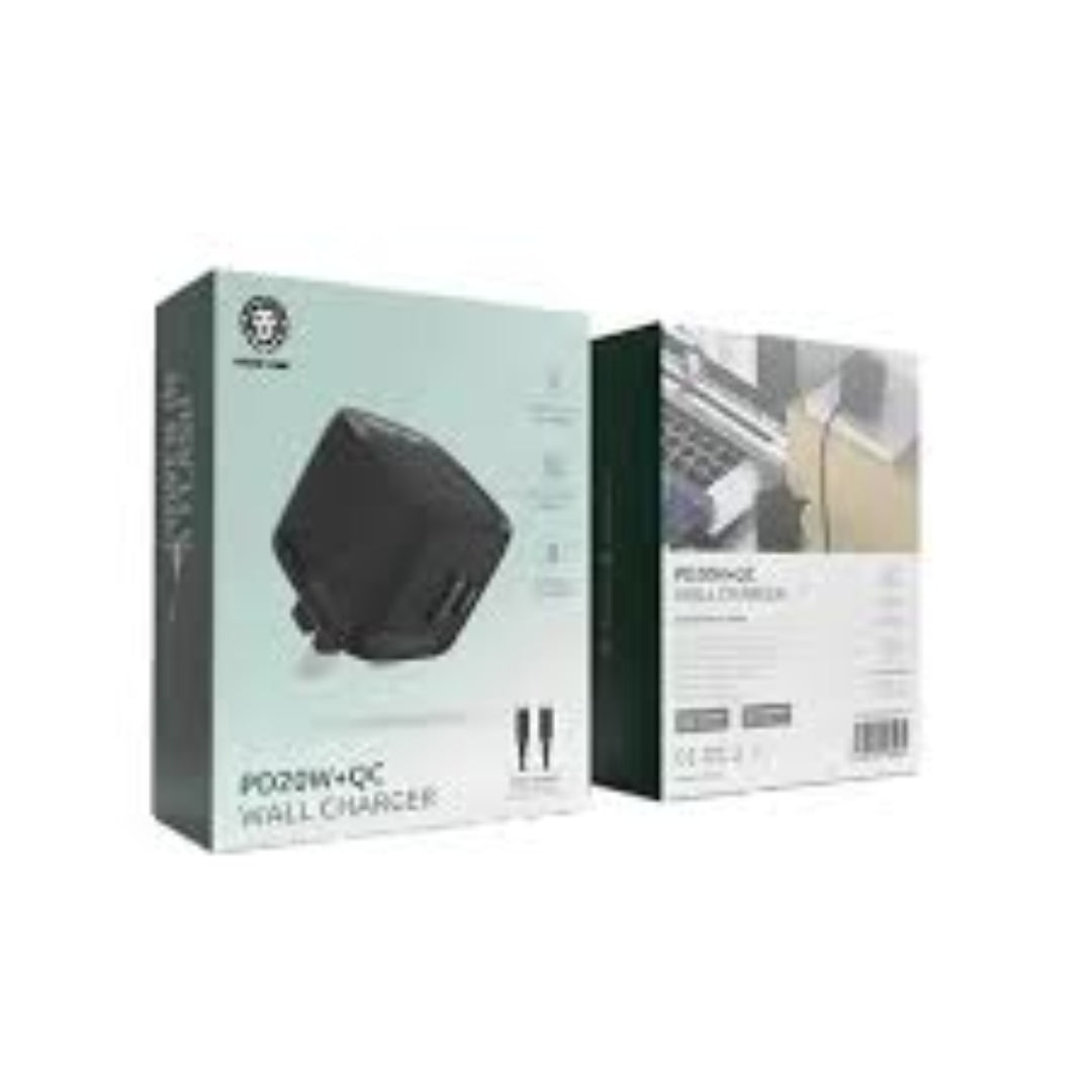 Fast Charging Green Lion PD20W & QC3.0 Wall Charger - Compact USB-C Power Adapter for iPhone, Samsung, iPad - Perfect for Home, Office & Travel