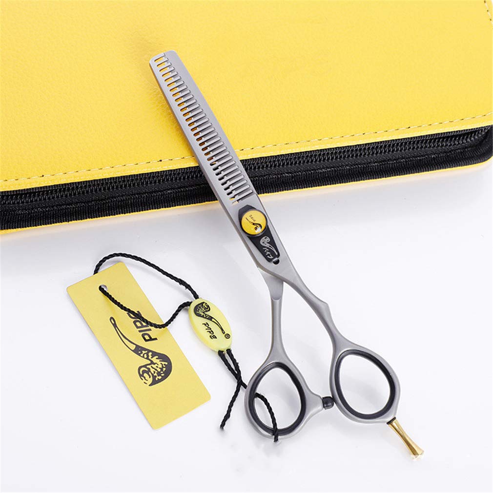 Professional 6.0 Inch Barber Hair Cutting Scissors Set - Straight & Thinning Shears with Adjustable Screw for Salon, Barbershop & Home Use - Perfect for Precision Haircuts, Styling & Trimming