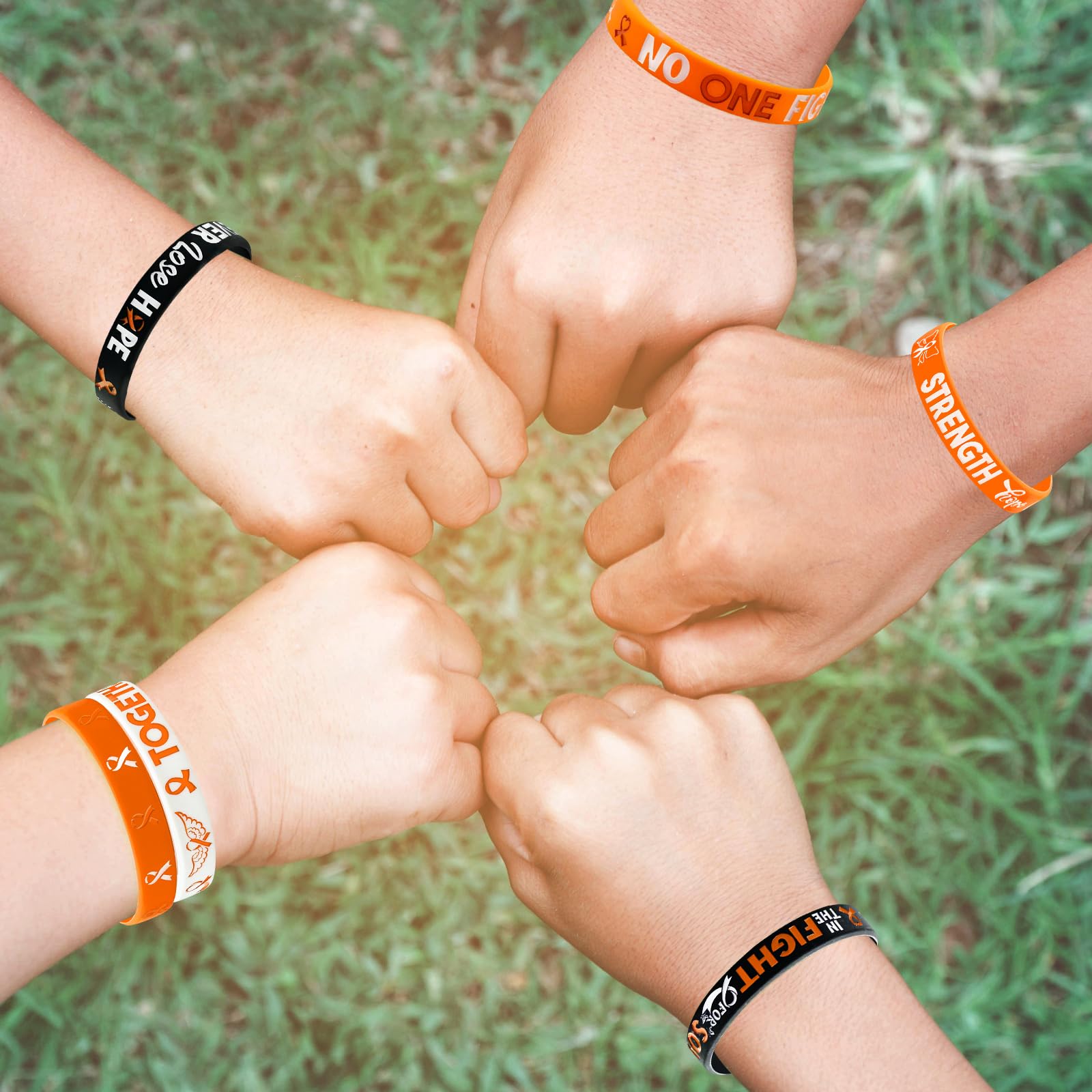 30 Pcs Orange Silicone Awareness Bracelets for Leukemia, Kidney Cancer & Lymphoma Support - Unisex Charity Wristbands for Social Events, Fundraisers & Cancer Awareness Campaigns - Show Your Support for Patients & Survivors