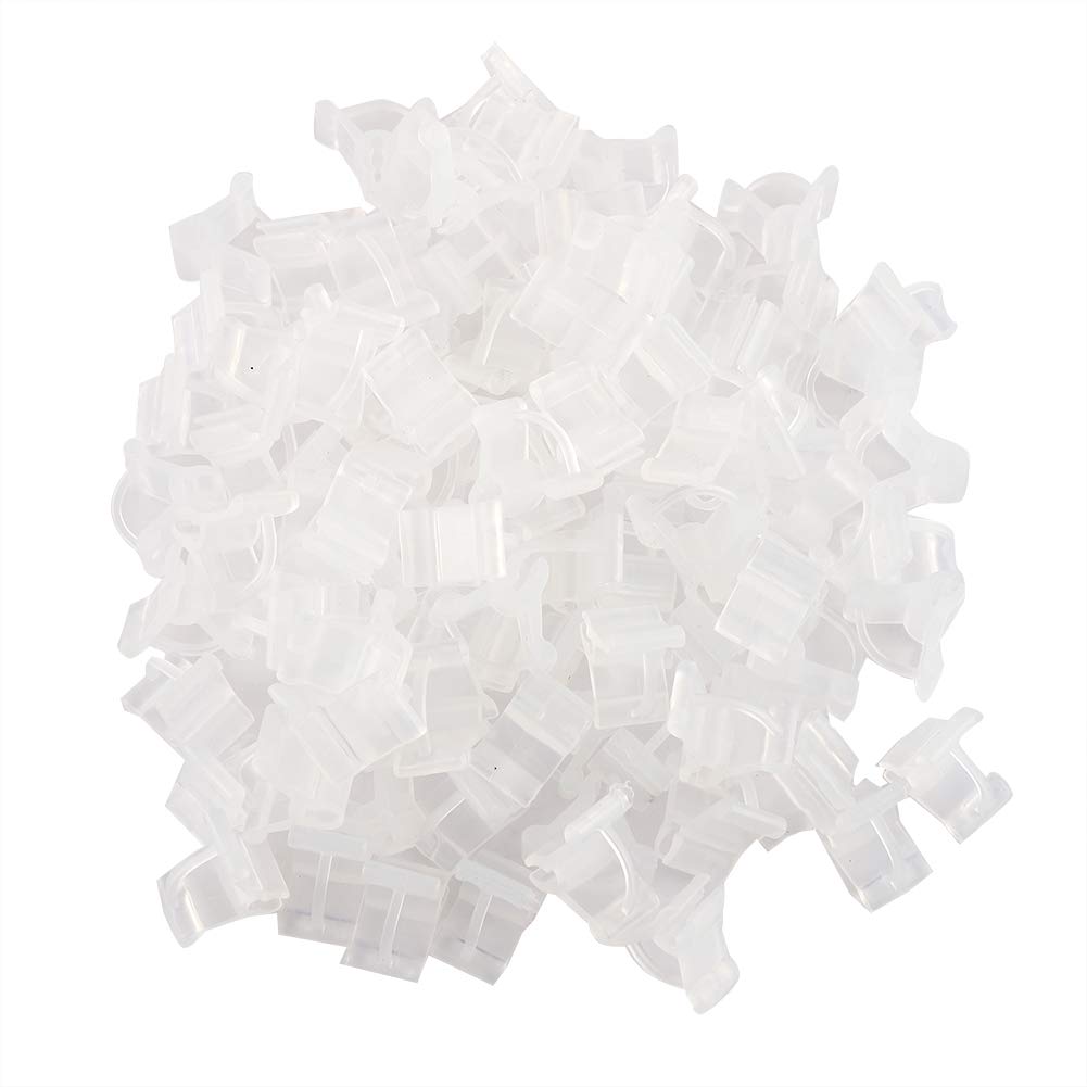 Tomato Plant Support Clips 100pcs - Garden Clips for Vegetables & Fruits - Plant Grafting & Nursery Support
