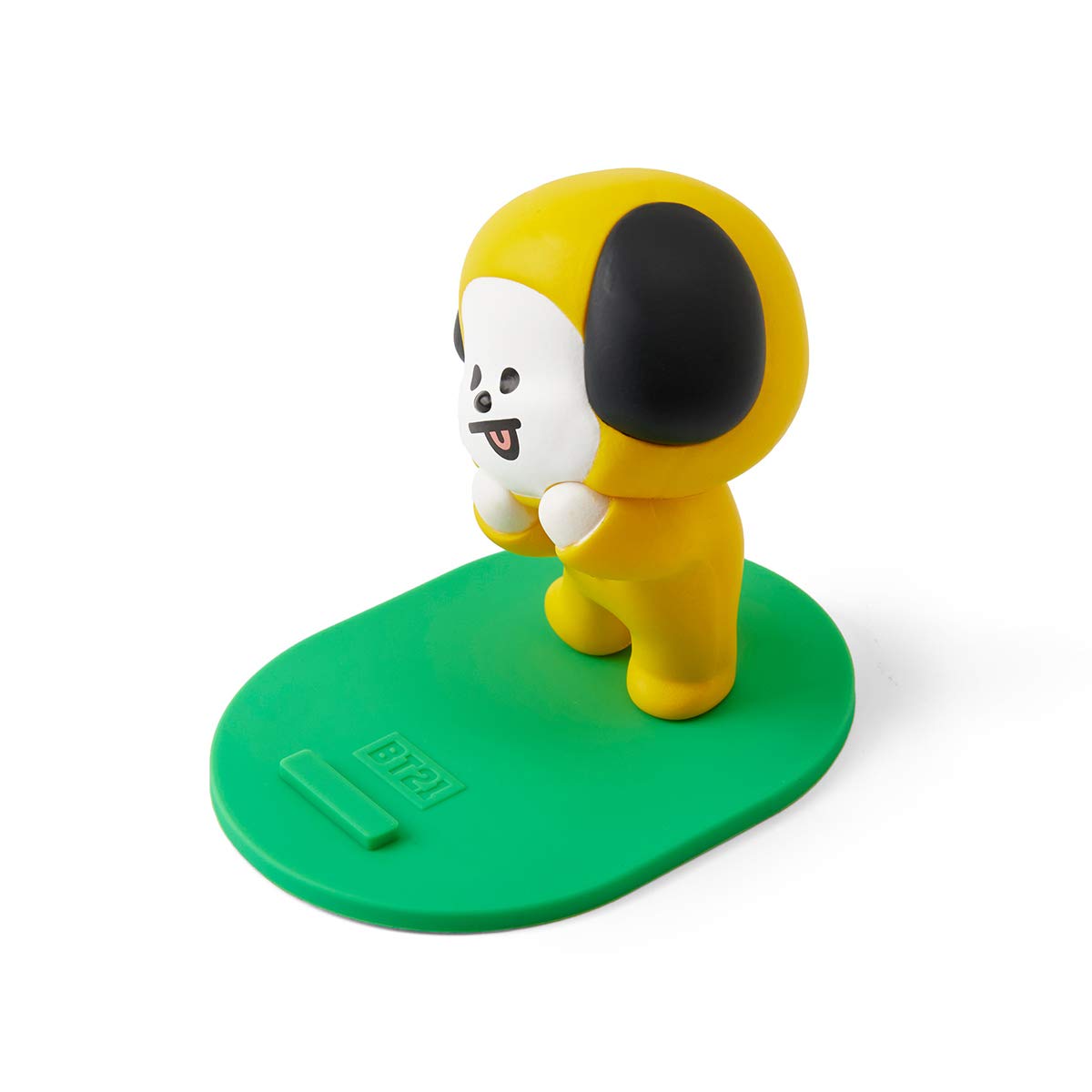 BT21 CHIMMY Silicone Phone Stand - Yellow/Green for Office & Desk Decor