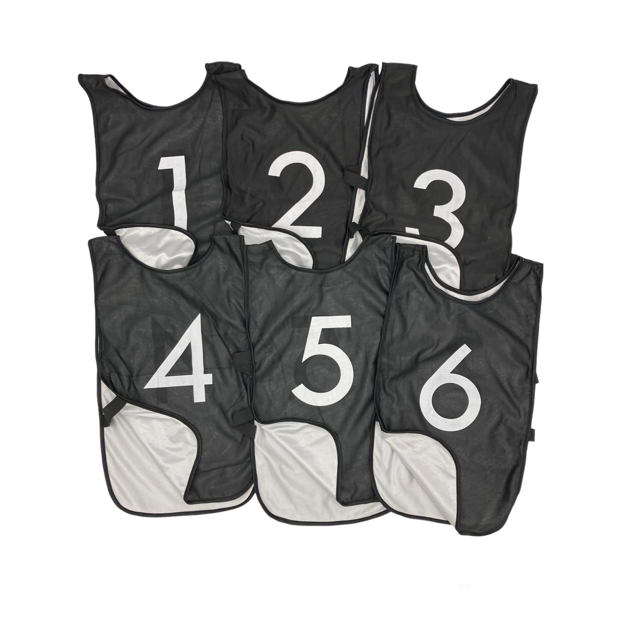 Reversible Numbered Practice Vest for Soccer & Basketball - Pinnies for Games, Tryouts, Leagues & Team Training