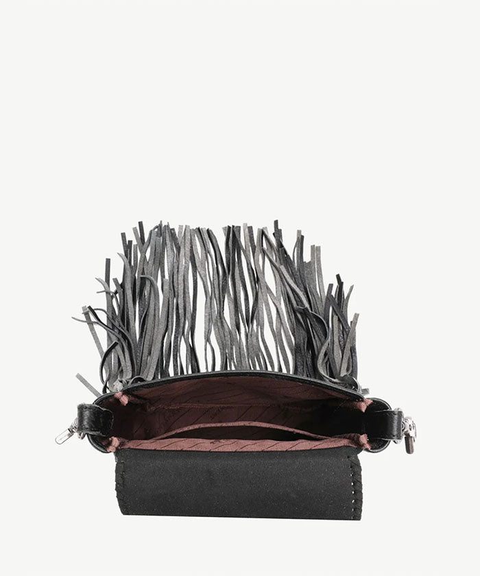 Montana West Genuine Leather Fringe Crossbody Bag with Hair-On Hide - Stylish Boho Purse for Women, Perfect for Music Festivals & Casual Outings
