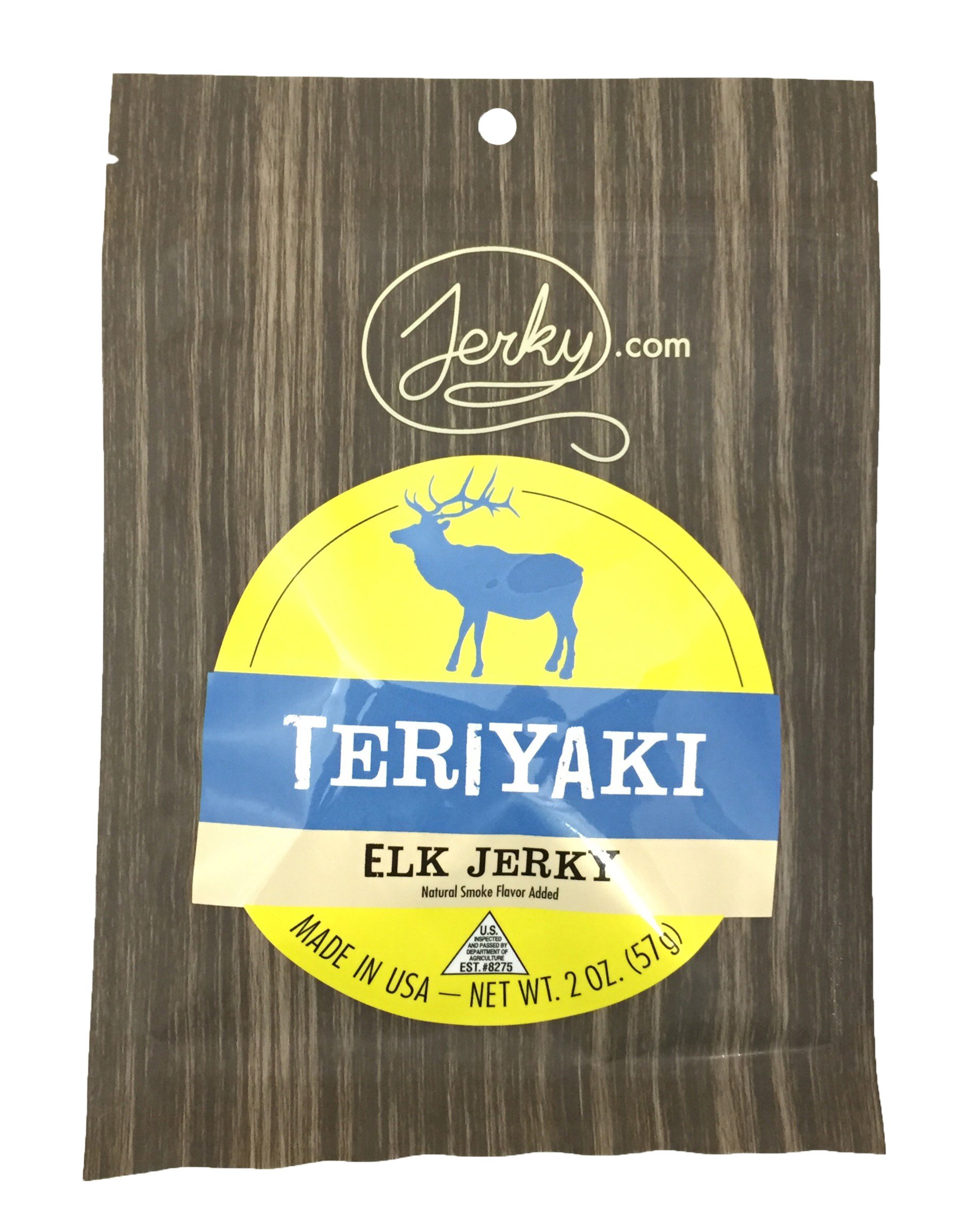 Premium Teriyaki Elk Jerky - All-Natural Wild Game Meat Snack, High Protein, No Preservatives - Healthy On-the-Go Snack for Adults & Outdoor Enthusiasts - 1.75 oz (Pack of 1) - Perfect for Hiking, Camping & Road Trips