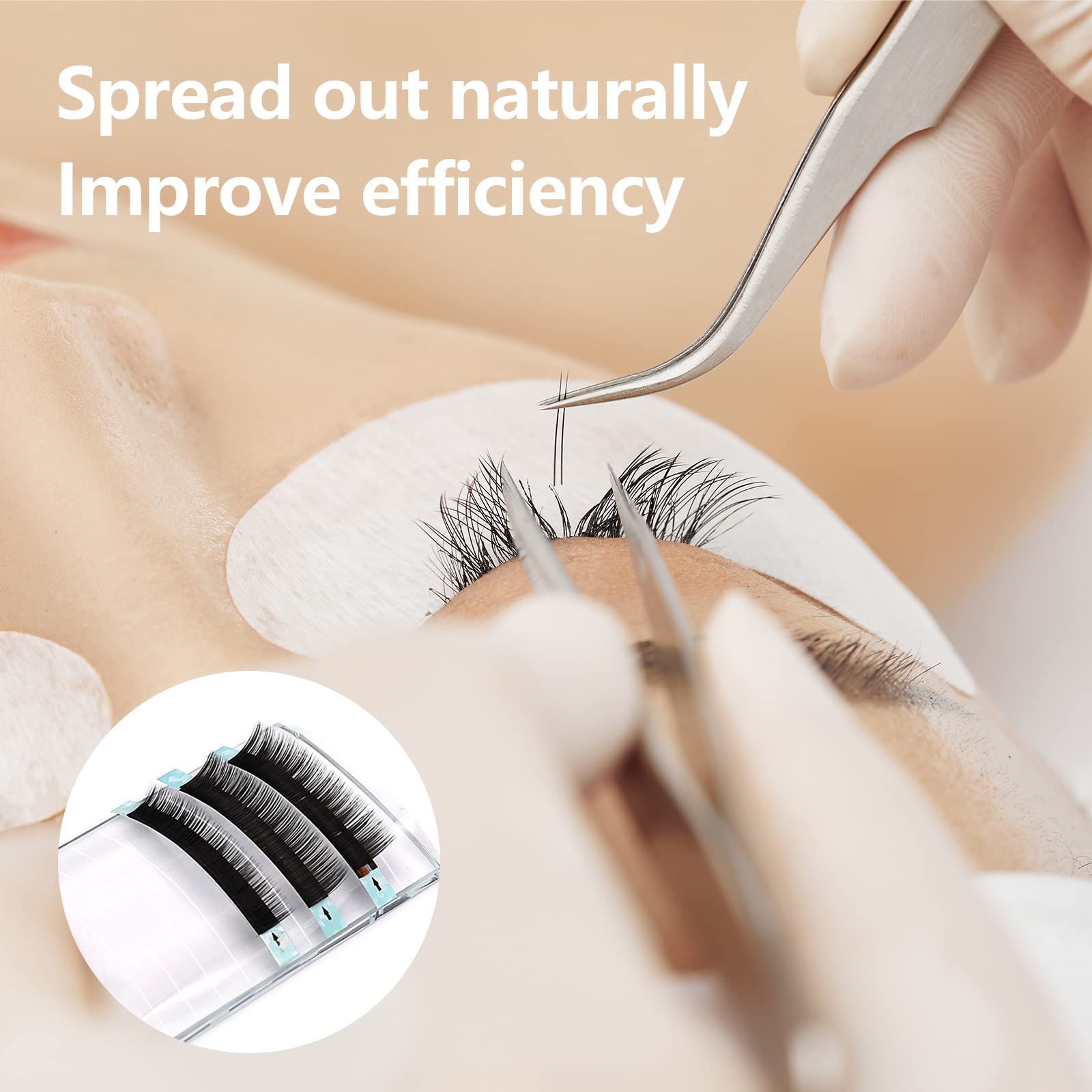 Professional U-Type Eyelash Extension Crystal Palette - Transparent Lash Holder Tray with Measurement Marks - False Eyelash Stand Plate for Makeup Artists & Salons - Perfect for Eyelash Extension Application & Beauty Display (1 Pack)