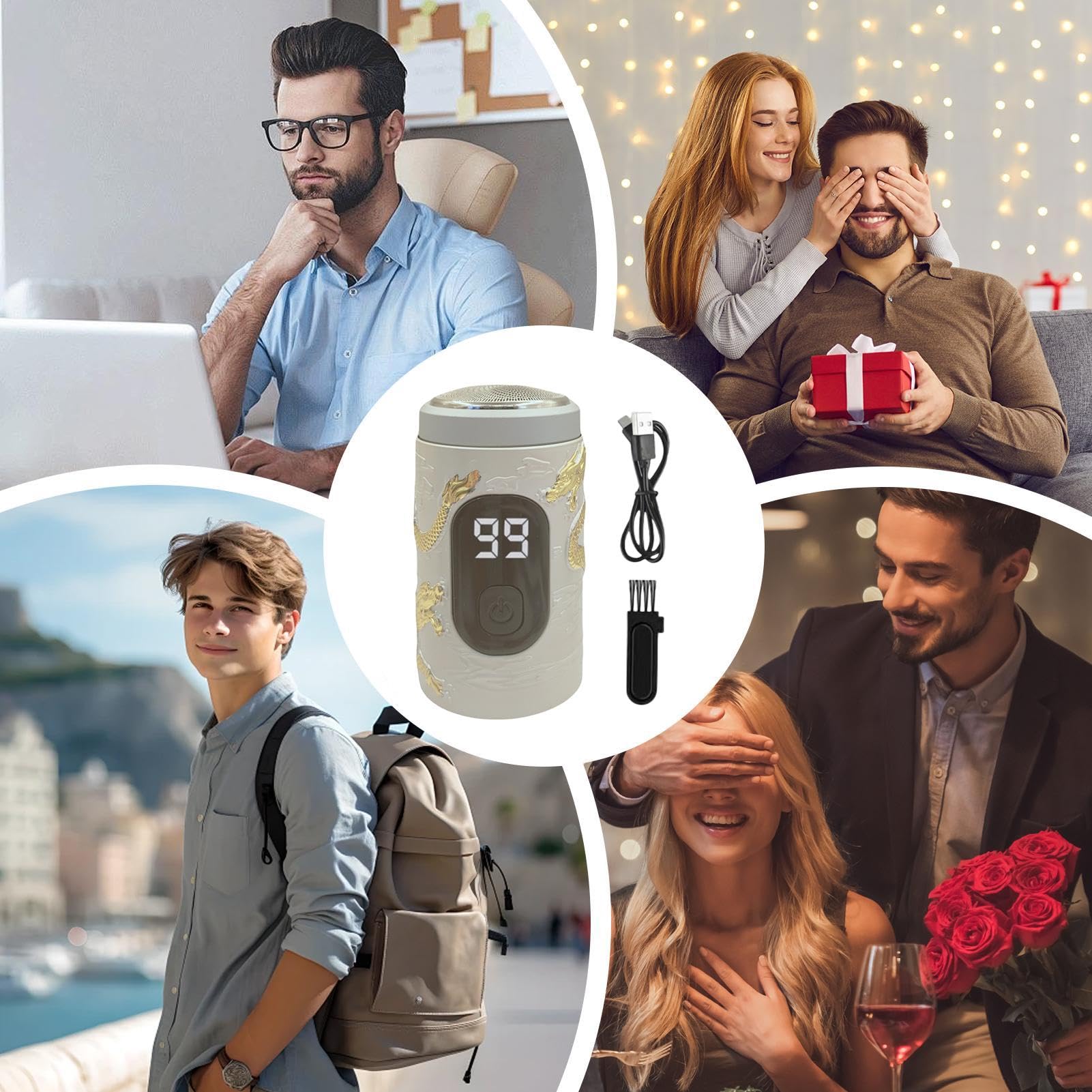 Rechargeable Electric Face Shaver for Women & Men - Portable Personal Groomer, Facial Hair Remover | Perfect for Travel, Home & On-The-Go Grooming