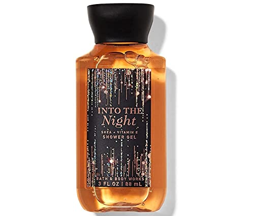 Bath & Body Works Into The Night Travel Size Shower Gel 3.0 oz - Moisturizing Body Wash for Women, Perfect for Travel, Gym & Overnight Stay - Floral & Berry Scented