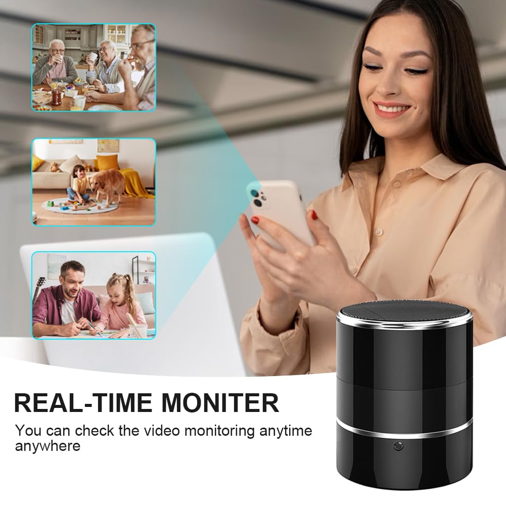 Wireless Security WiFi Camera with Bluetooth Speaker - 240° Wide Angle View, 1080P HD, Motion Detection, Phone App Control for Home, Office & Store Surveillance (2.4G/5G Dual Band) | Perfect for Baby Monitoring, Pet Watching & Business Security