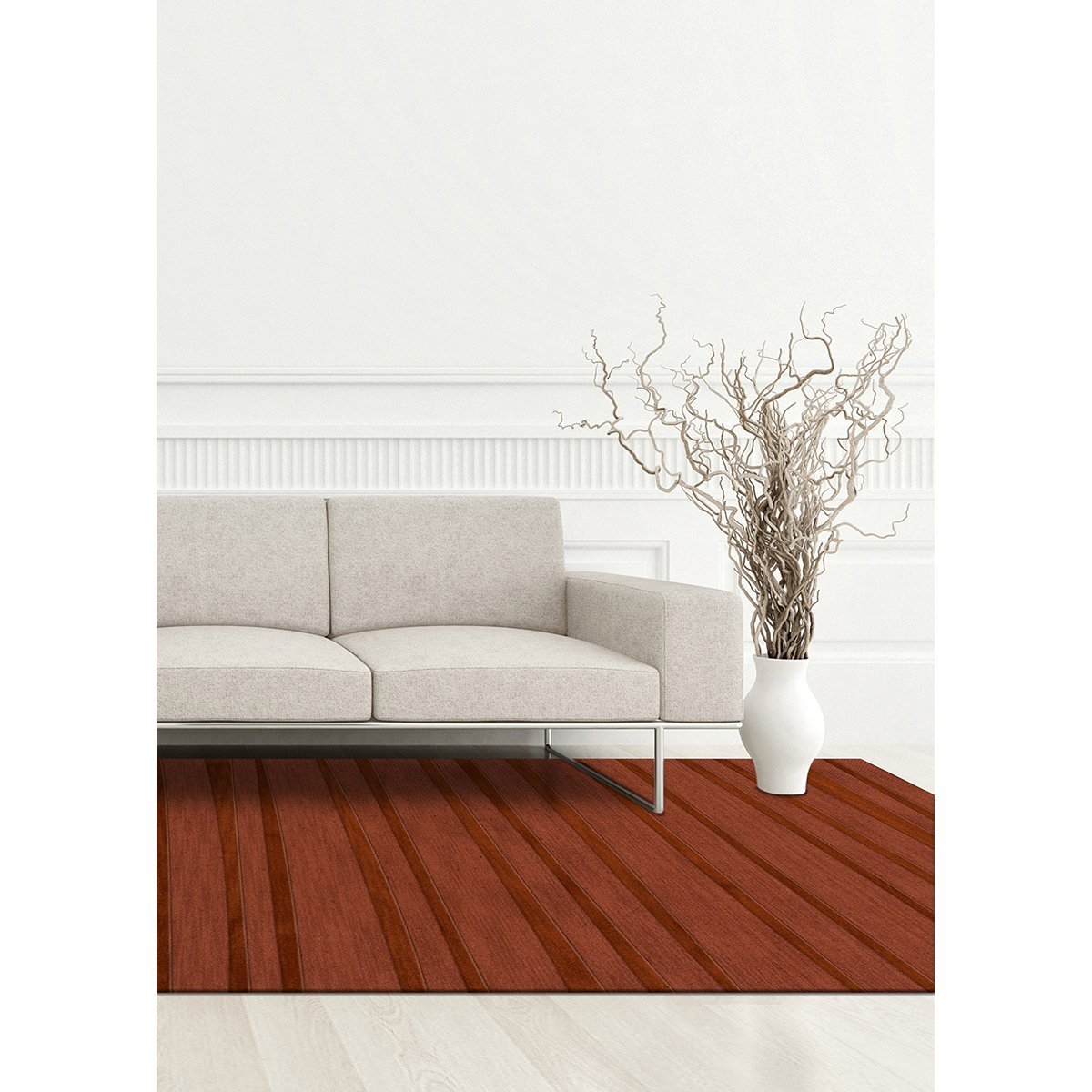 Dalyn Rugs Dover DV16 5' x 8' Area Rug in Spice - Soft Indoor/Outdoor Rug for Living Room, Bedroom, or Patio