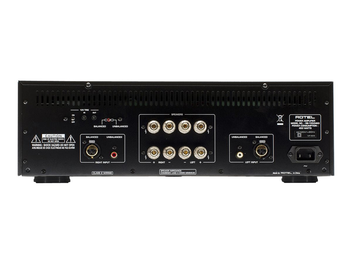 Rotel RB-1552 MkII Stereo Power Amplifier - High-Performance Audio for Home Theater & Music Listening