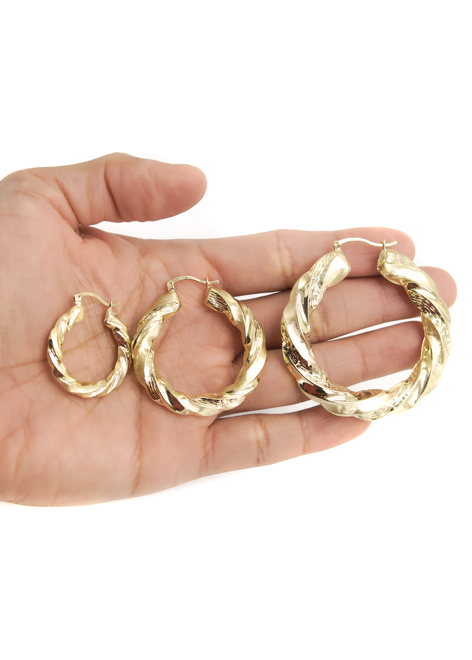 10K Gold Hoop Earrings for Women - Adjustable Size (14K/18K Available) | Elegant Everyday Jewelry for Work, Date Night & Special Occasions