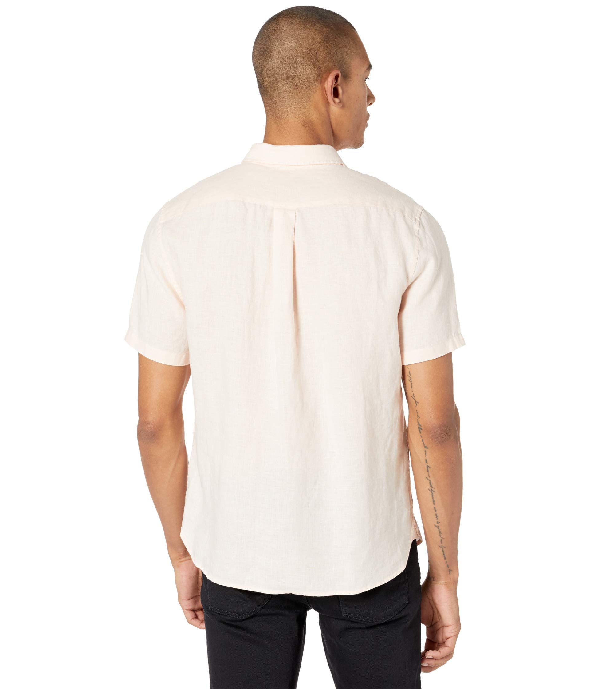 Vince Men's Linen Short Sleeve Shirt - Breathable Summer Casual Button Down for Beach, Office & Outdoor Activities
