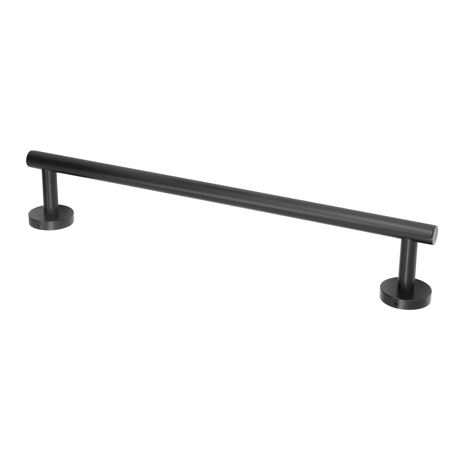 304 Stainless Steel Wall Mount Towel Bar - Black Hand Towel Holder for Bathroom & Kitchen - Dish Cloth Hanger & Bathroom Shelf Rack - Perfect for Hanging Towels, Washcloths & Kitchen Linens