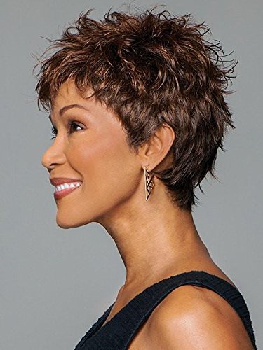 Gabor Wigs Short Textured Boy Cut Zest Wig Color G15+ Buttered Toast Mist - Average Cap, Capless, Wide Stretch, Thinner Lace Bundle with MaxWigs Hairloss Booklet | Perfect for Everyday Wear, Cosplay & Hair Loss Solutions