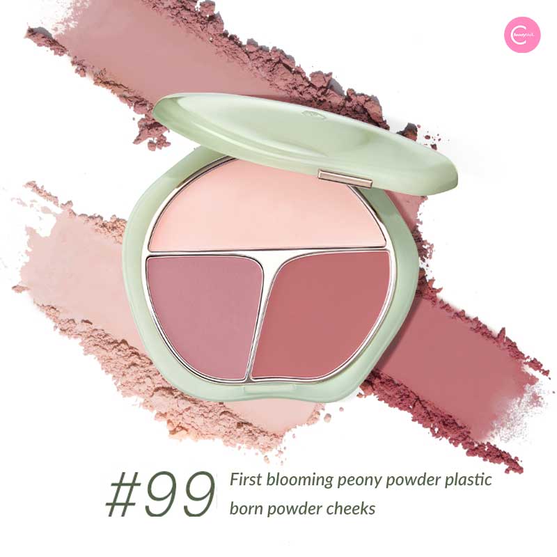 TIMAGE Trio Blush Palette - 3-in-1 Cream Blush Set for Cheeks & Lips, Long Lasting Natural Makeup, Vegan & Cruelty Free - Perfect for Daily Wear, Date Night & Special Occasions