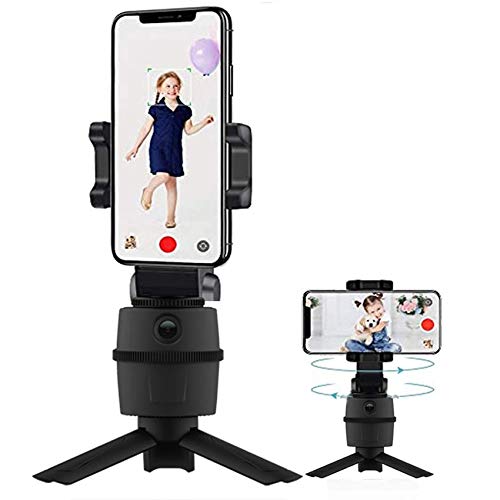 BoxWave Pyle PLHRDVD904 Stand and Mount - Adjustable PivotTrack Selfie Stand with Facial Tracking for Pyle PLHRDVD904 (Jet Black) - Perfect for Vlogging, Live Streaming, and Video Conferencing