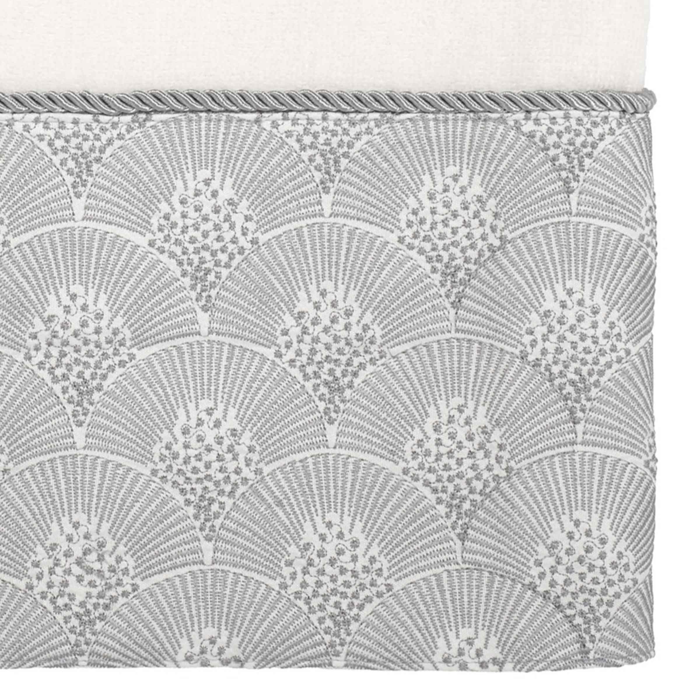 Avanti Linens - Premium Soft & Absorbent Cotton Bath Towel Set (Deco Shell Collection, White) - Luxury Spa, Hotel & Home Bath Essentials