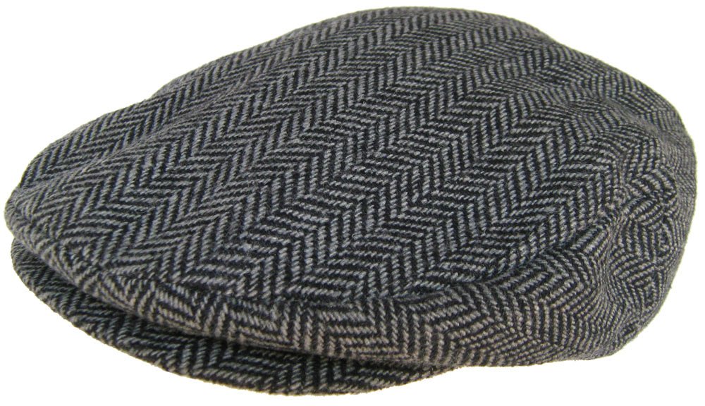 Wool Blend Herringbone Ivy Scally Cap Newsboy Driver Hat Irish Flat Cap for Men - Classic Vintage Style for Casual Outfits, Driving, and Outdoor Adventures