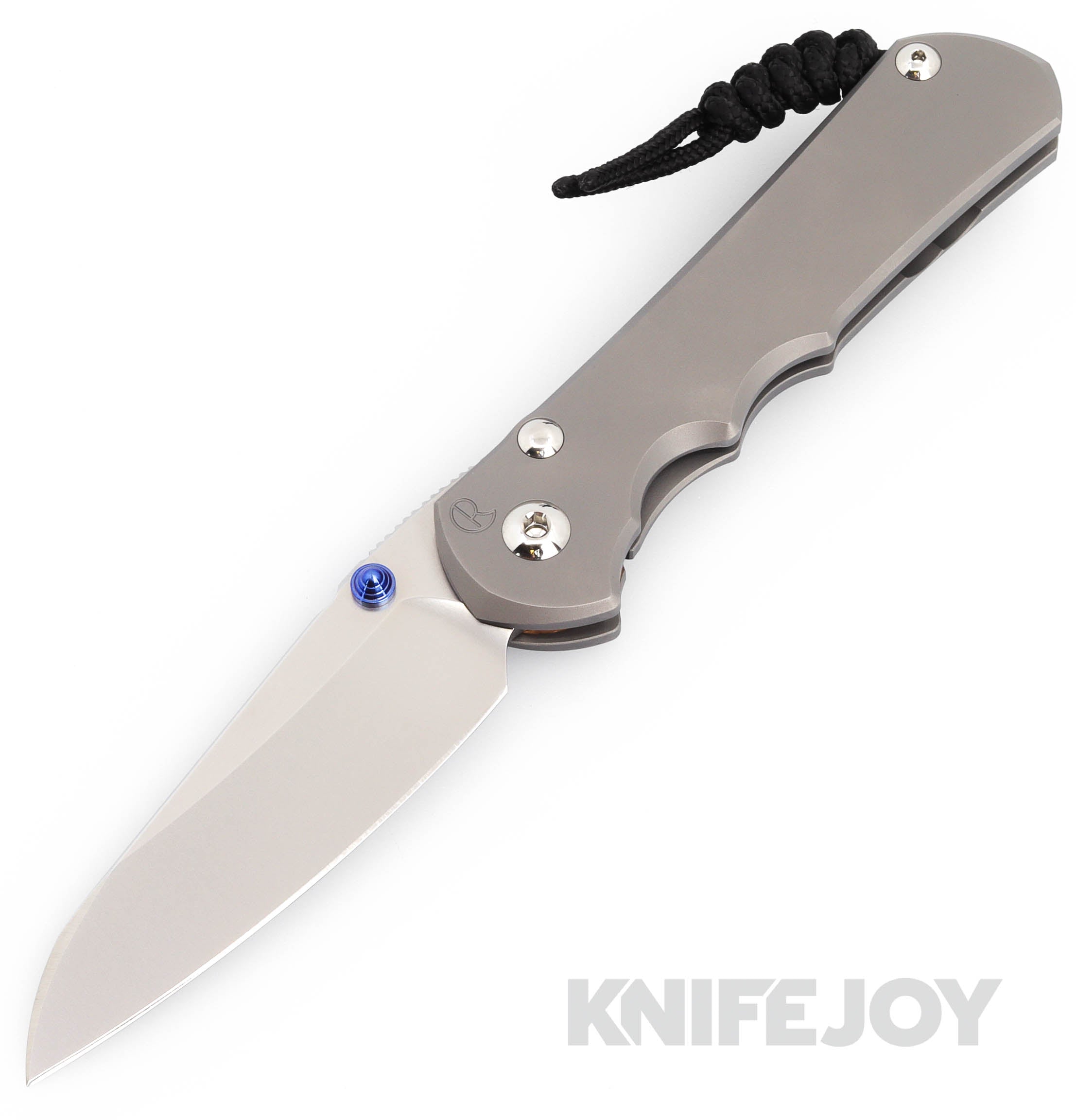 Chris Reeve Knives Large Inkosi Plain Insingo Magnacut Folding Knife with Glass Blasted Titanium Handles - Premium EDC Pocket Knife for Outdoor, Camping & Survival